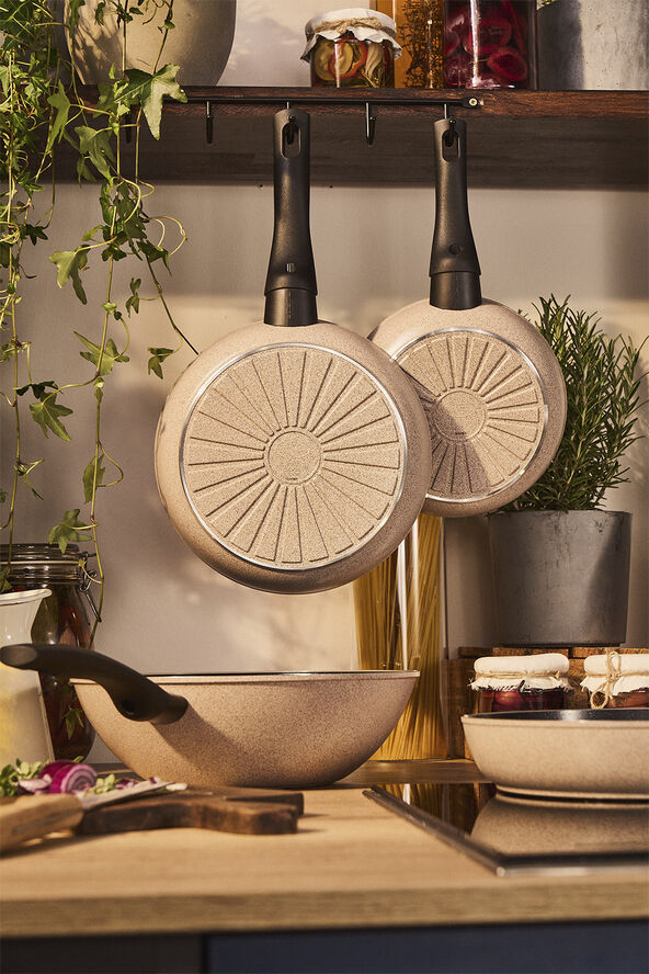 Ledro Stekpanna 24 Beige Rund Aluminum