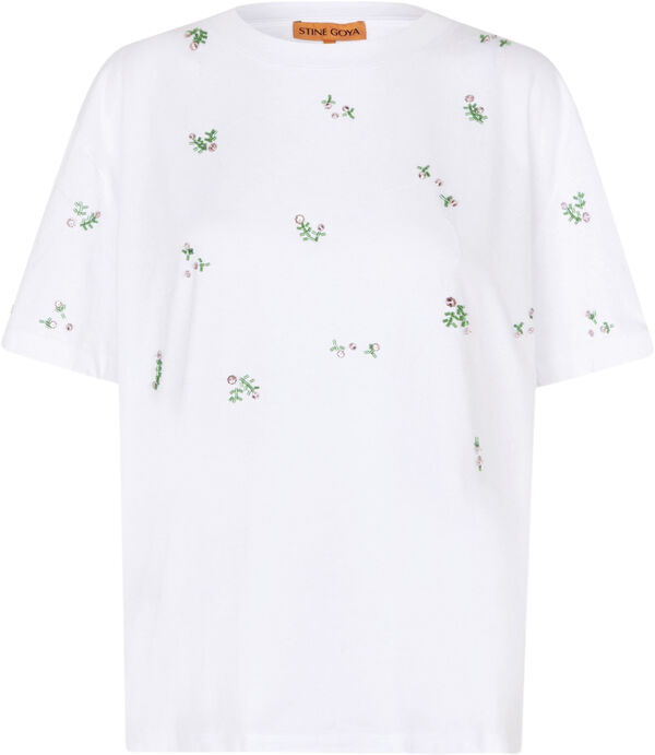 2366 Beaded Jersey, Oversize Short Sleeve T-Shirt