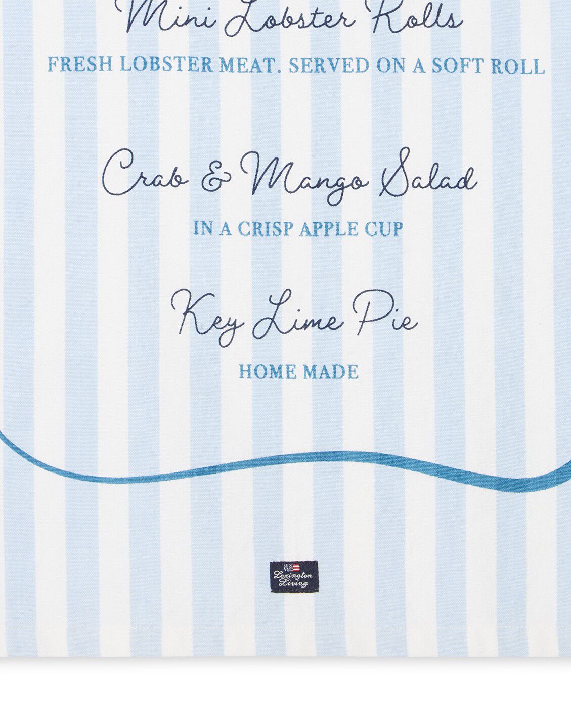 Party Menu Org Cotton Kitchen Towel