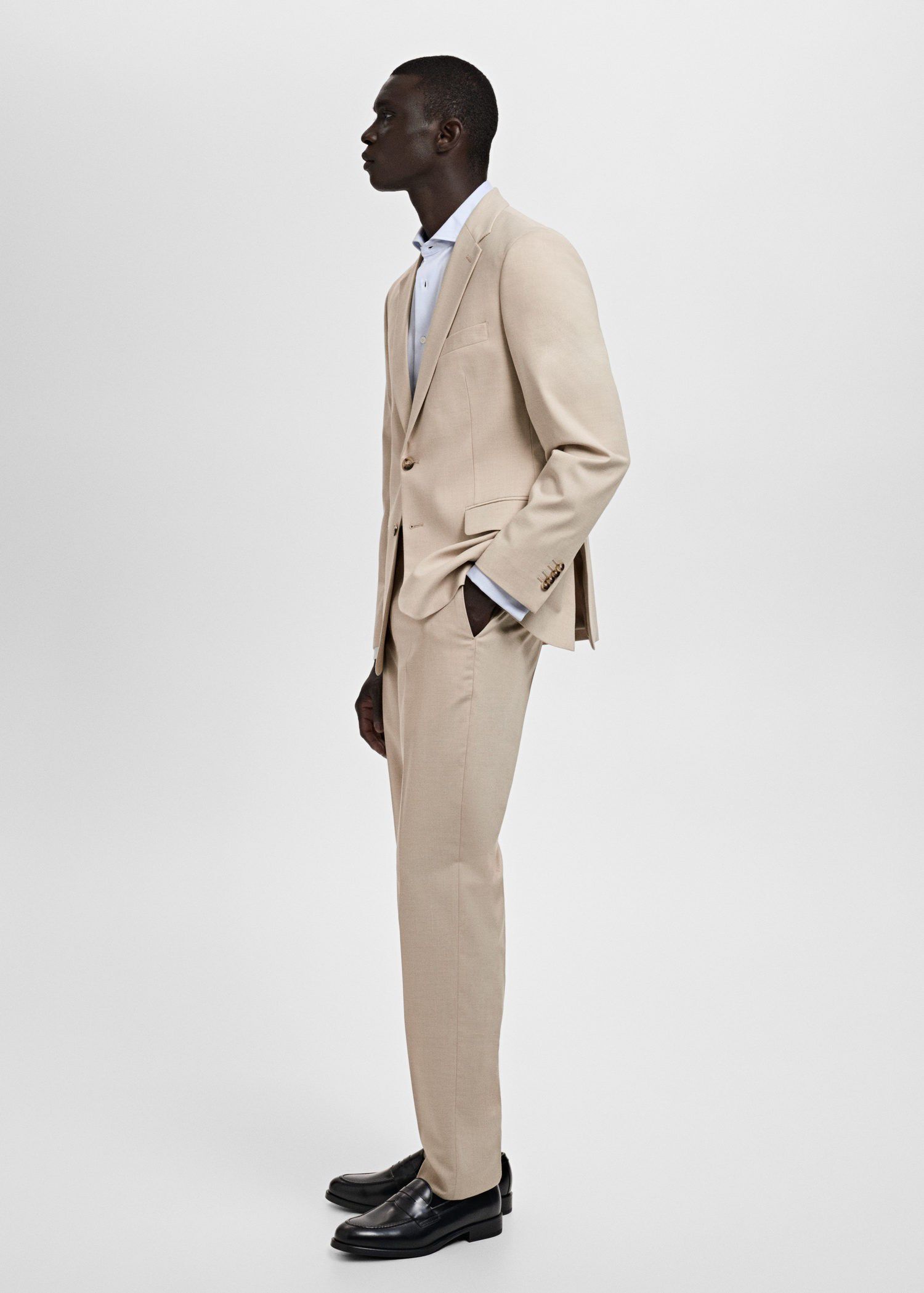 Milan slim-fit suit trousers