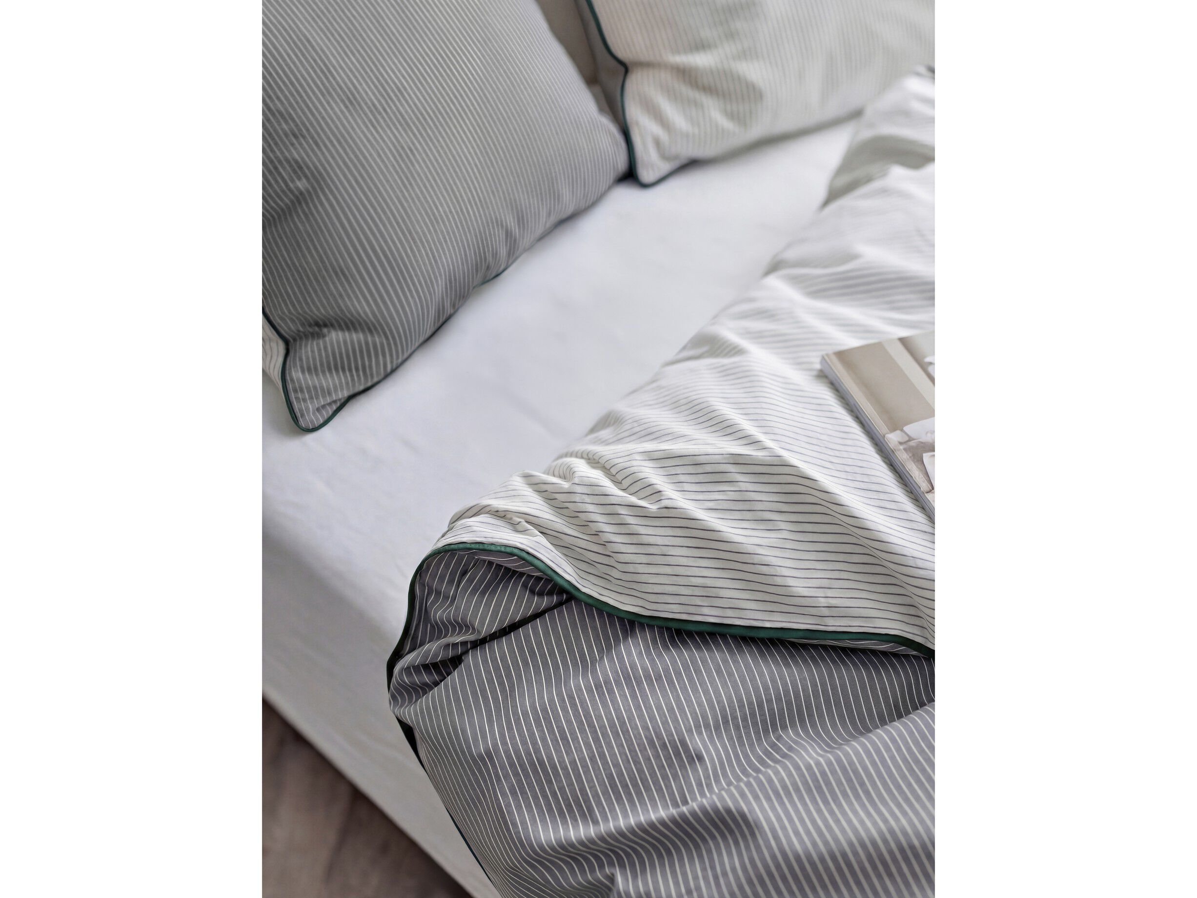 P&aring;slakanset 140x200 Frame Linen blue