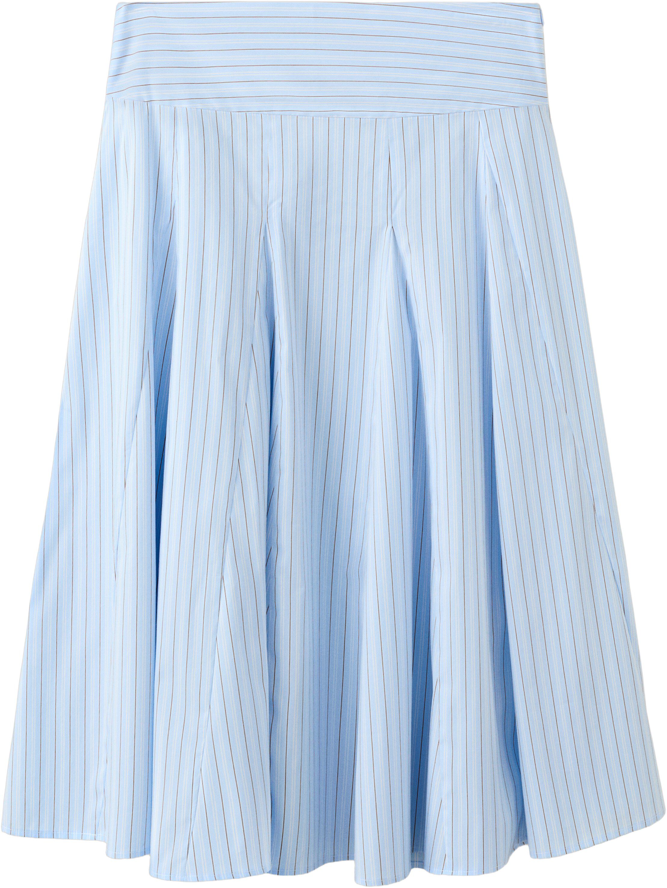 Striped midi skirt