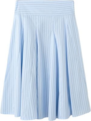 Striped midi skirt