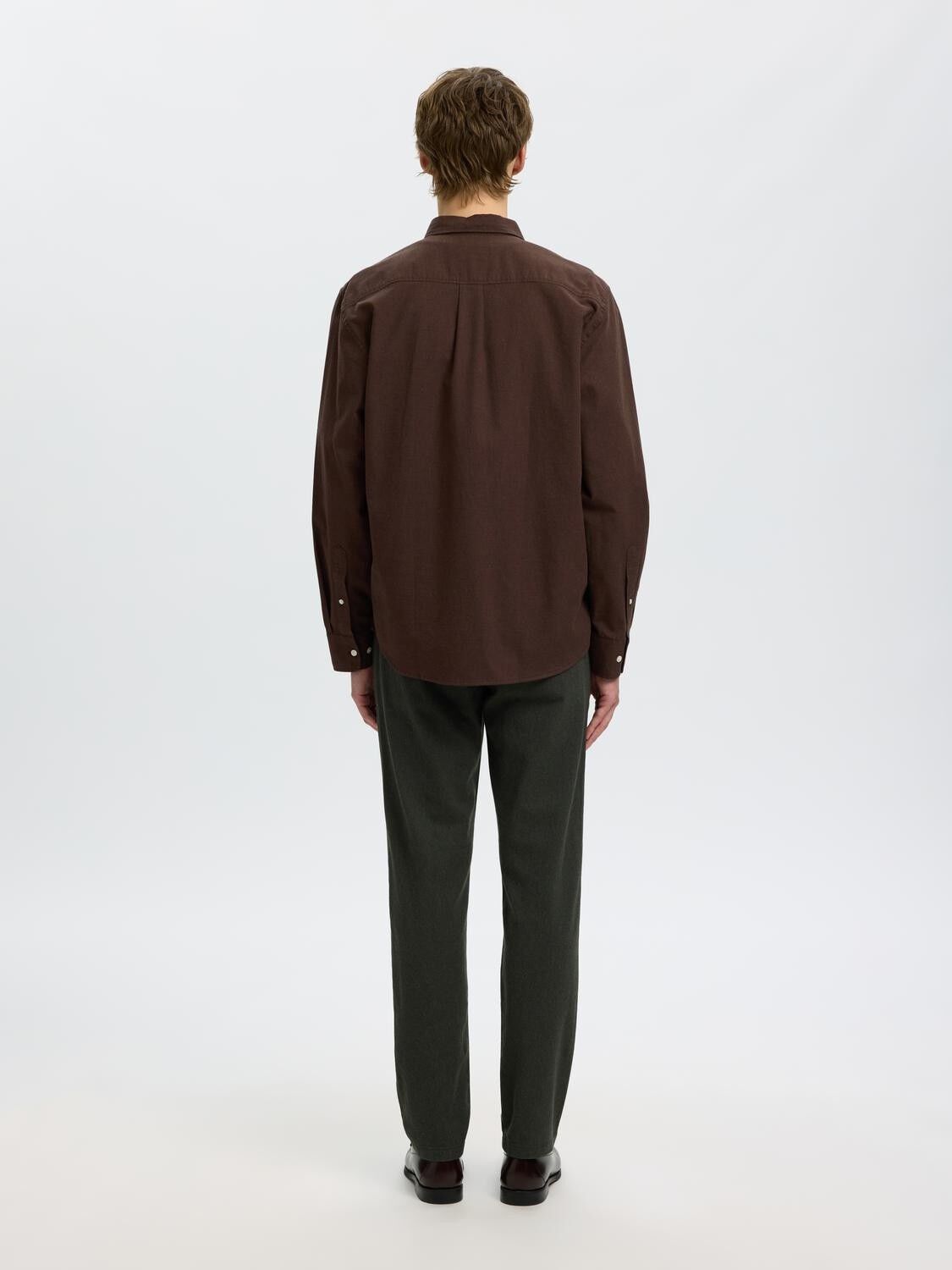 Slmregcole Jay Melange Ls Shirt Noos
