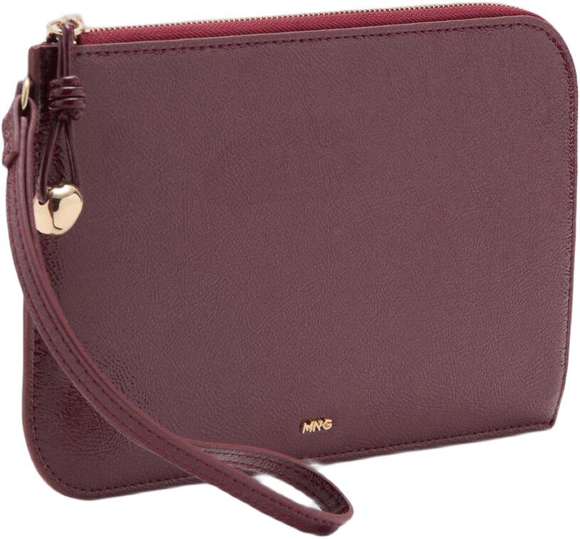 Faux leather effect pochette