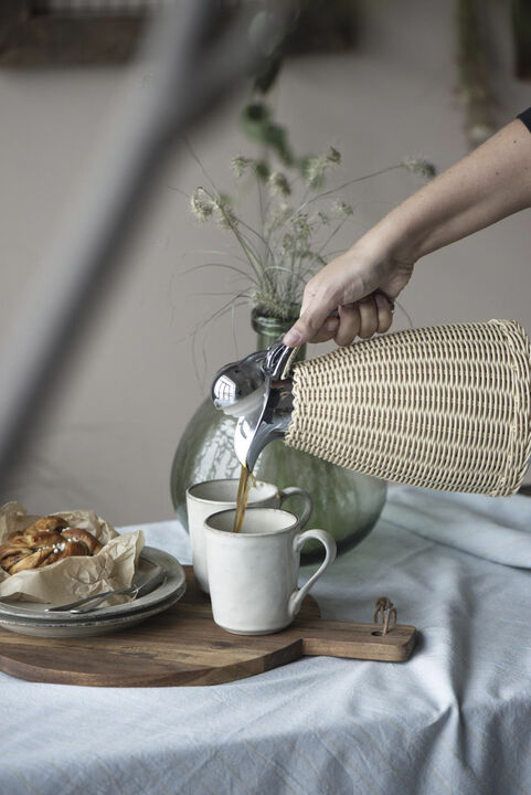 Termokande natur polyrattan flet