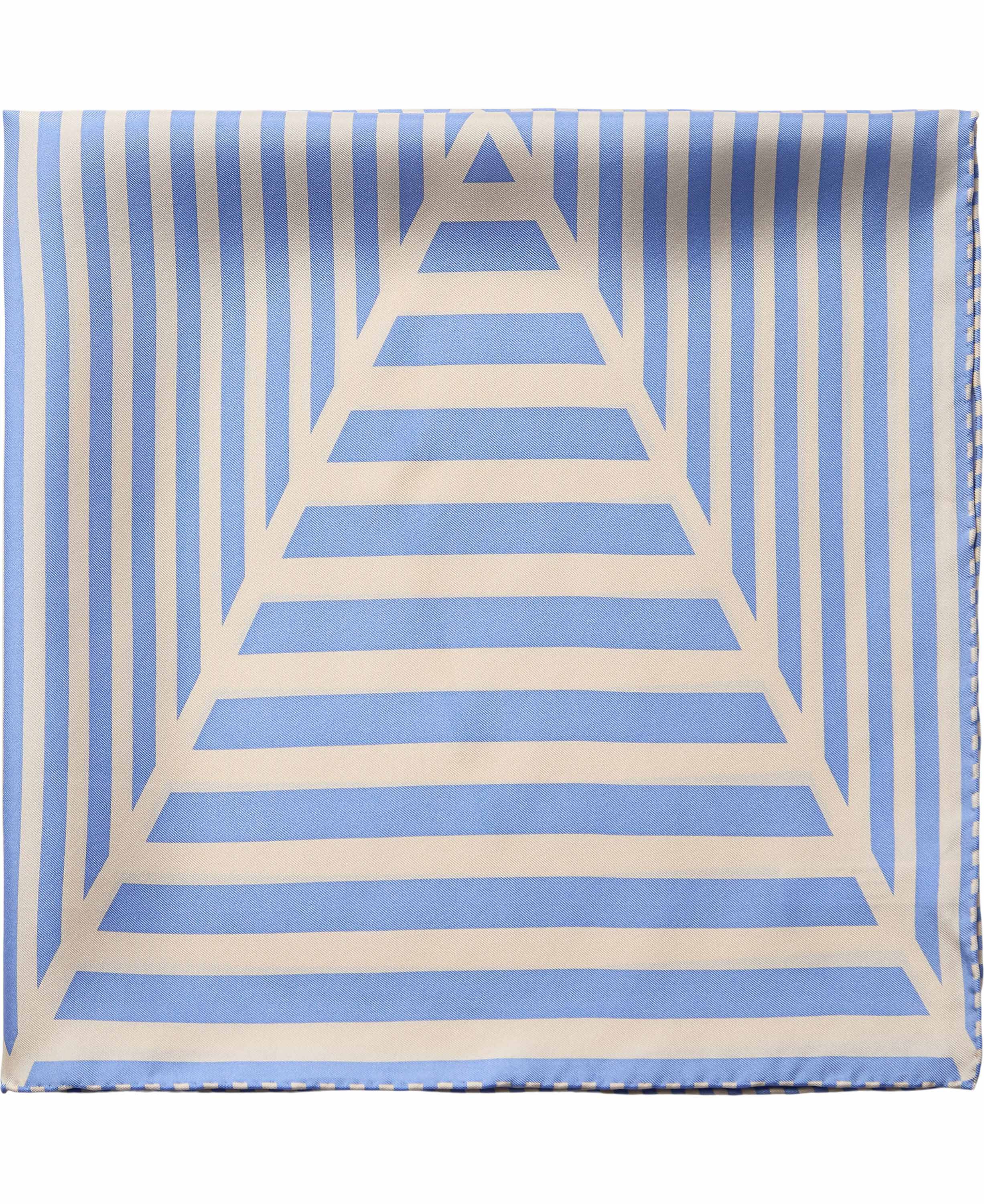 Geometric Scarf 100% Silk - 61x61cm