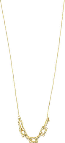COBY recycled crystal pendant necklace gold-plated