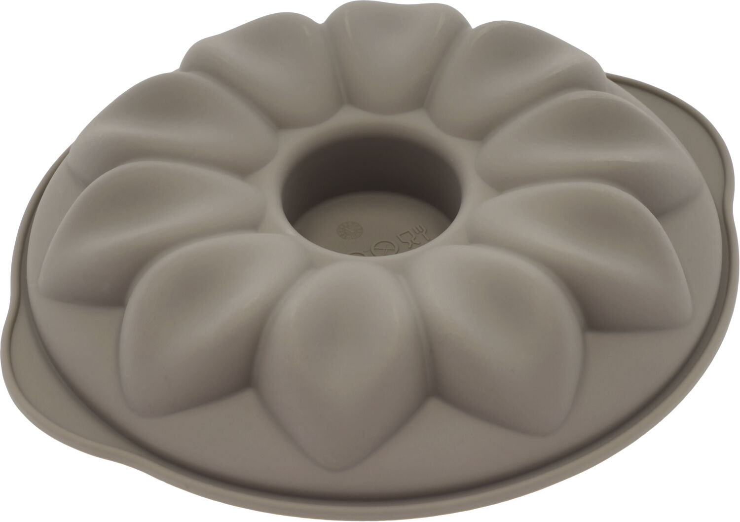 Mousseform Blomma Dia. 20 x 3,8 cm Latte Silikon