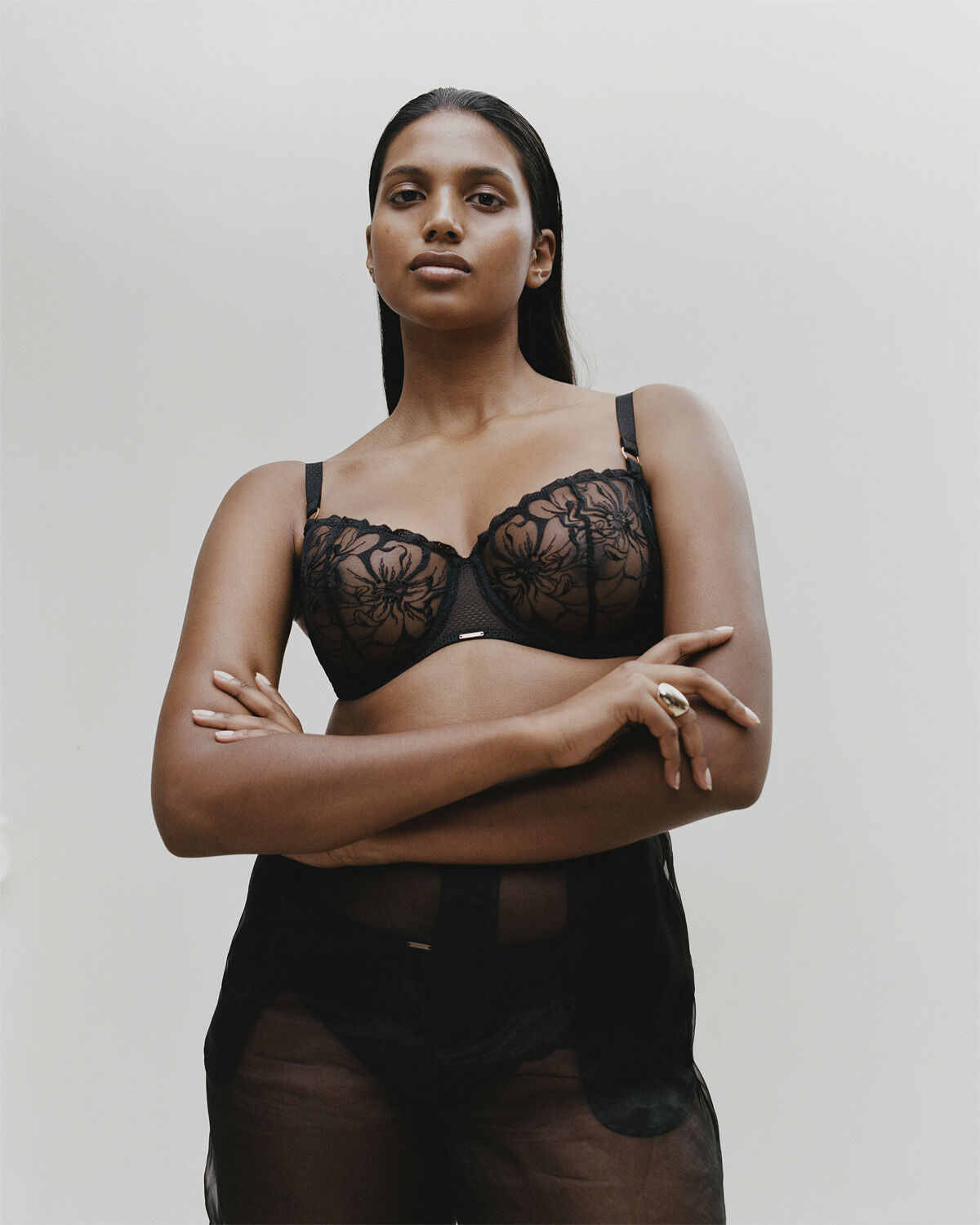 Fleurs Half-Cup Balcony Bra