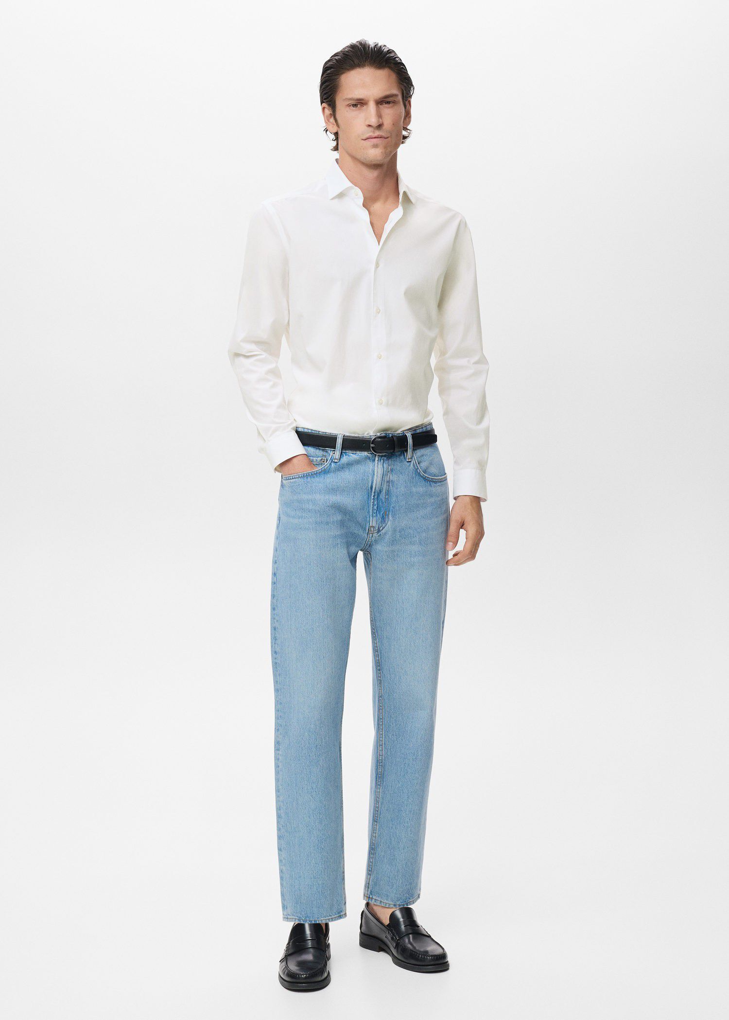 Regular-fit 100% cotton shirt