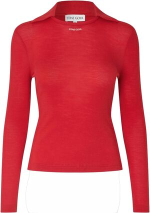 2510 Lux Rib, Long Sleeve Polo Top