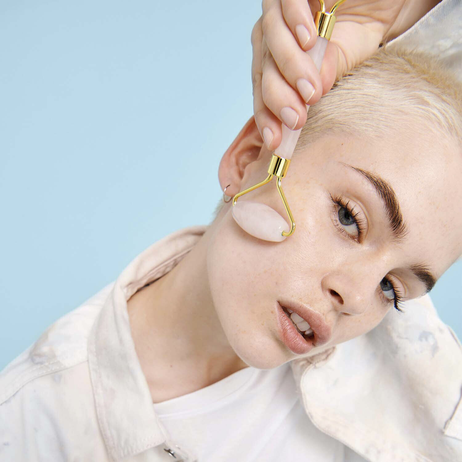 Quartz facial roller - Face and neck