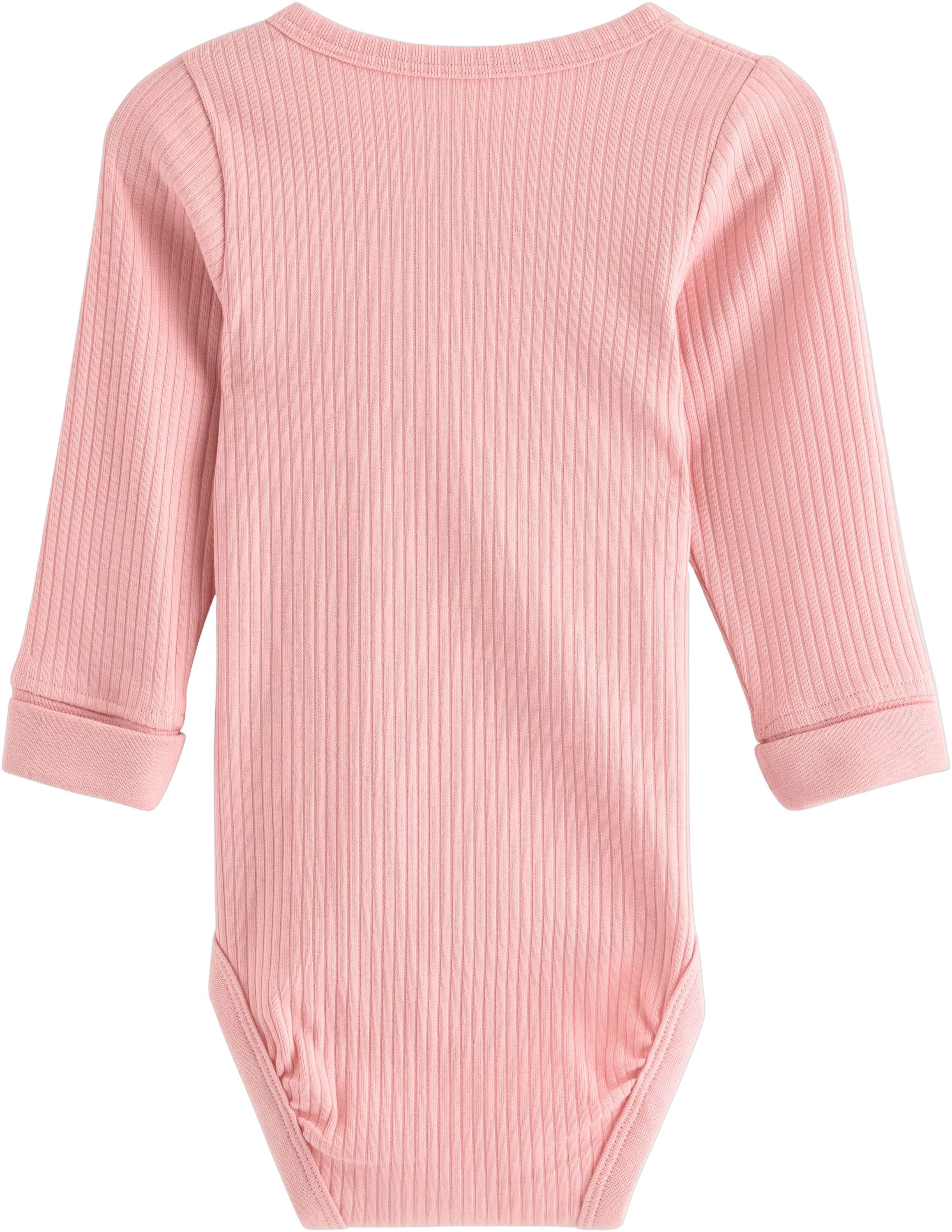 Long-sleeved baby bodysuit in soft,