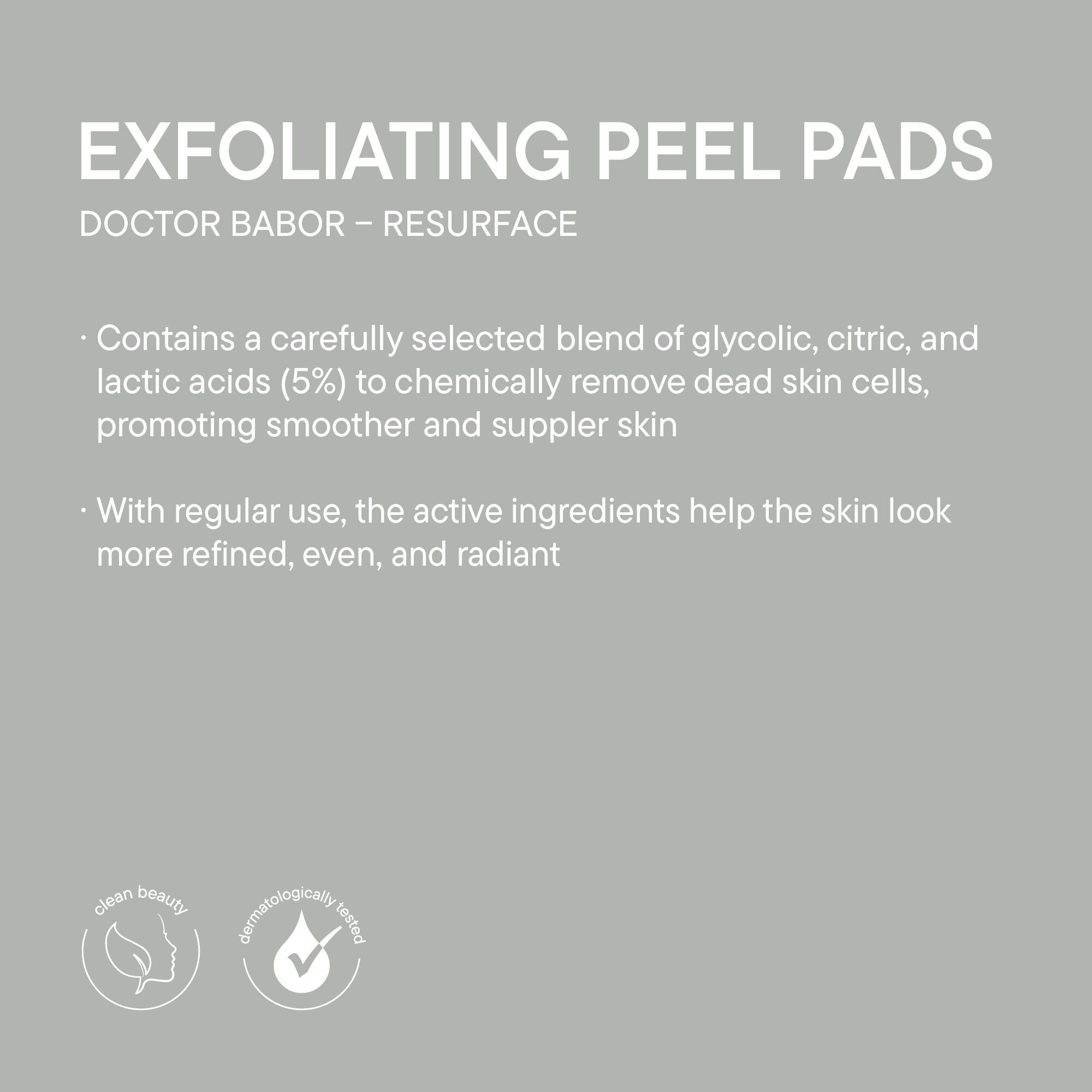 EXFOLIATING PEEL PADS