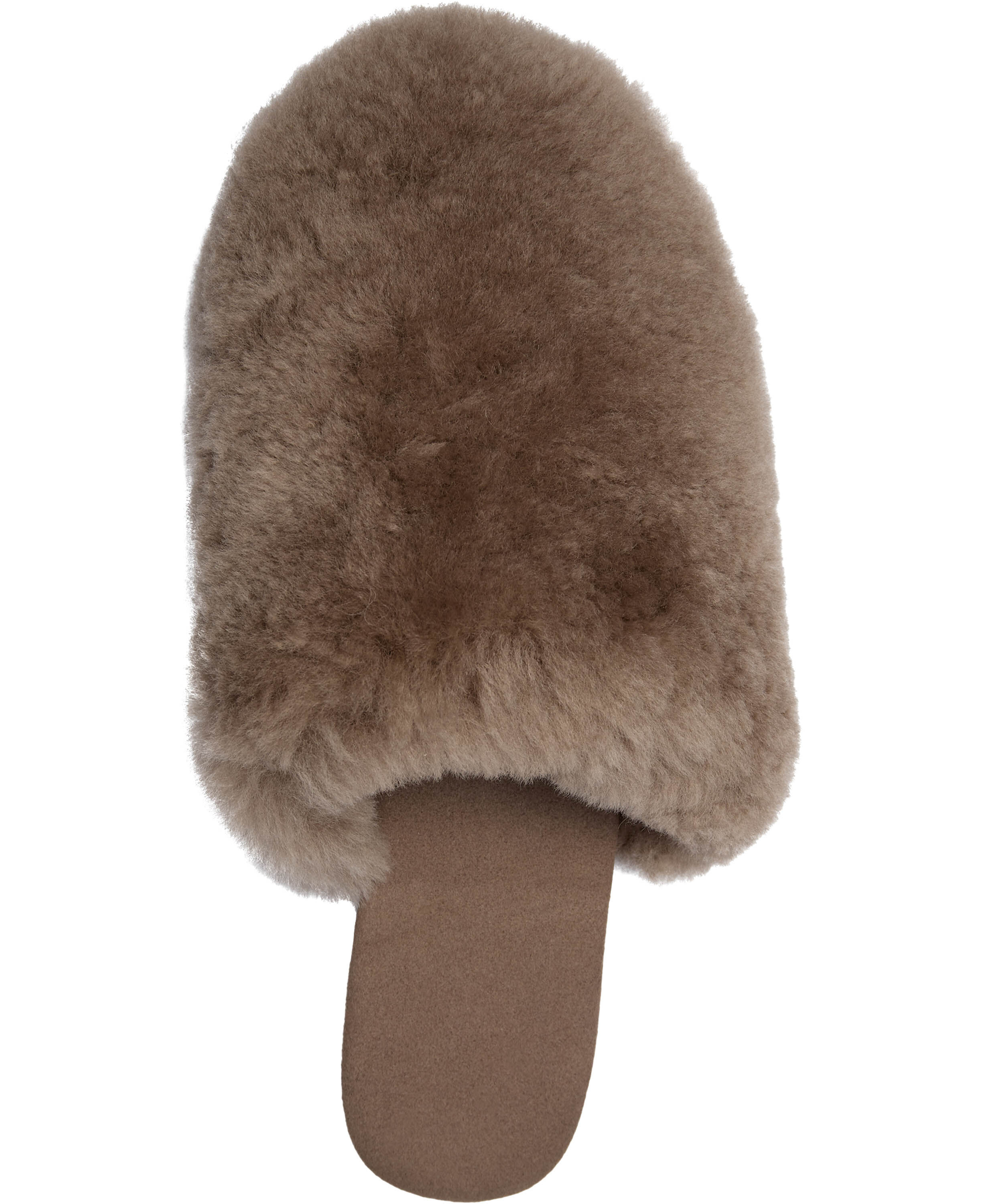 Slipper in Real sheepskin - Brown