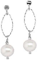 Gina Pearl Earrings - Silver