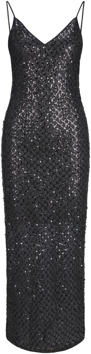 JXFIE GLITTER LONG DRESS WVN LN