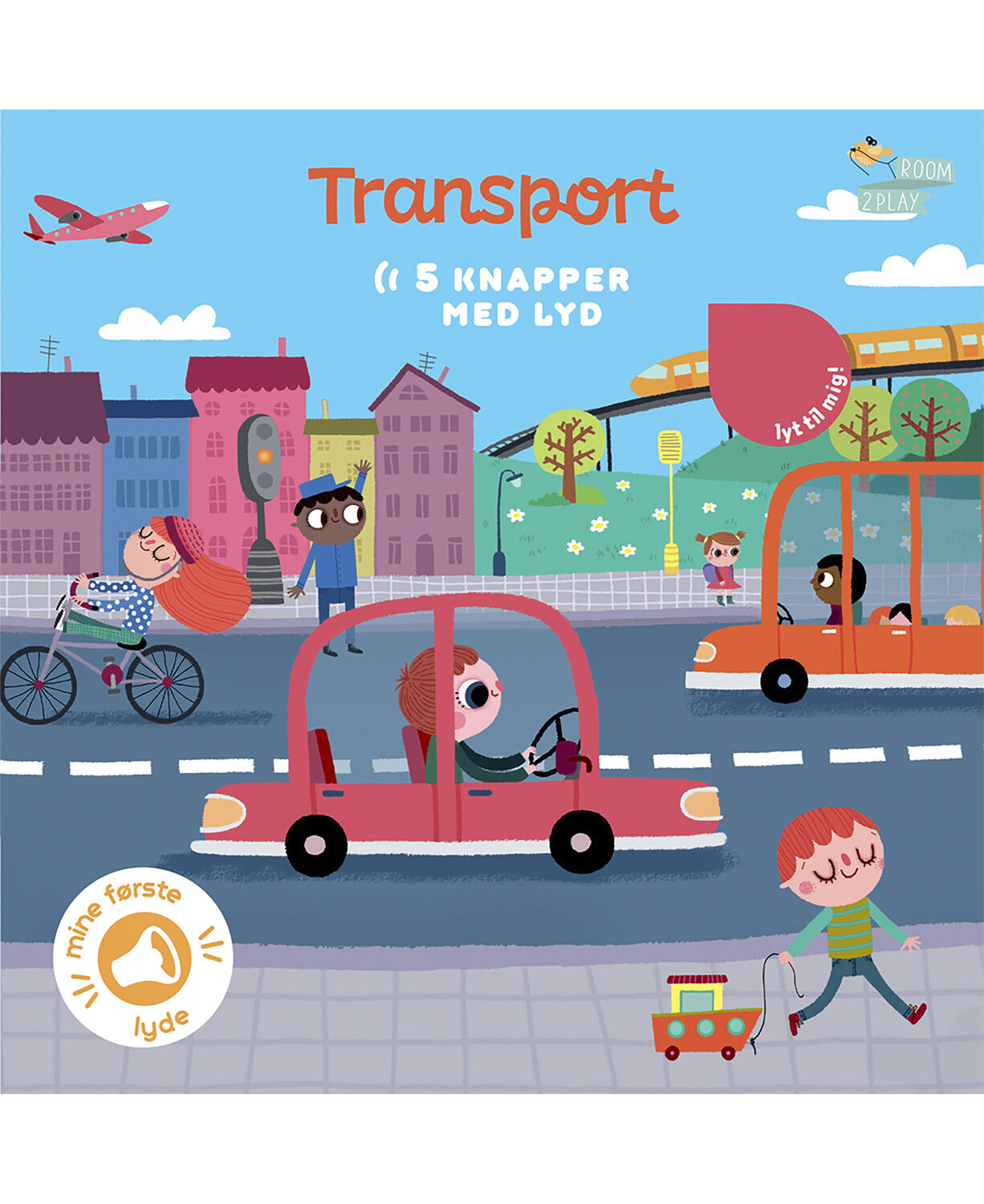 Forlaget ROOM2PLAY - Pegebog med lyd - Transport