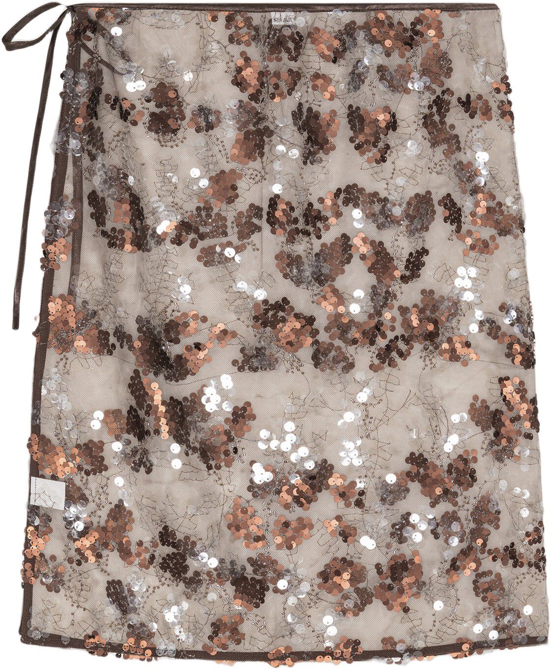Sequin Wrap Skirt