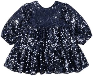 LILA SEQUINS BOW DRESS