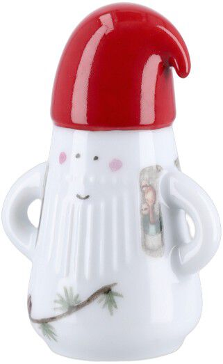 Hammersh&oslash;i Christmas Nissefar &Oslash;6 cm hvid m. deko