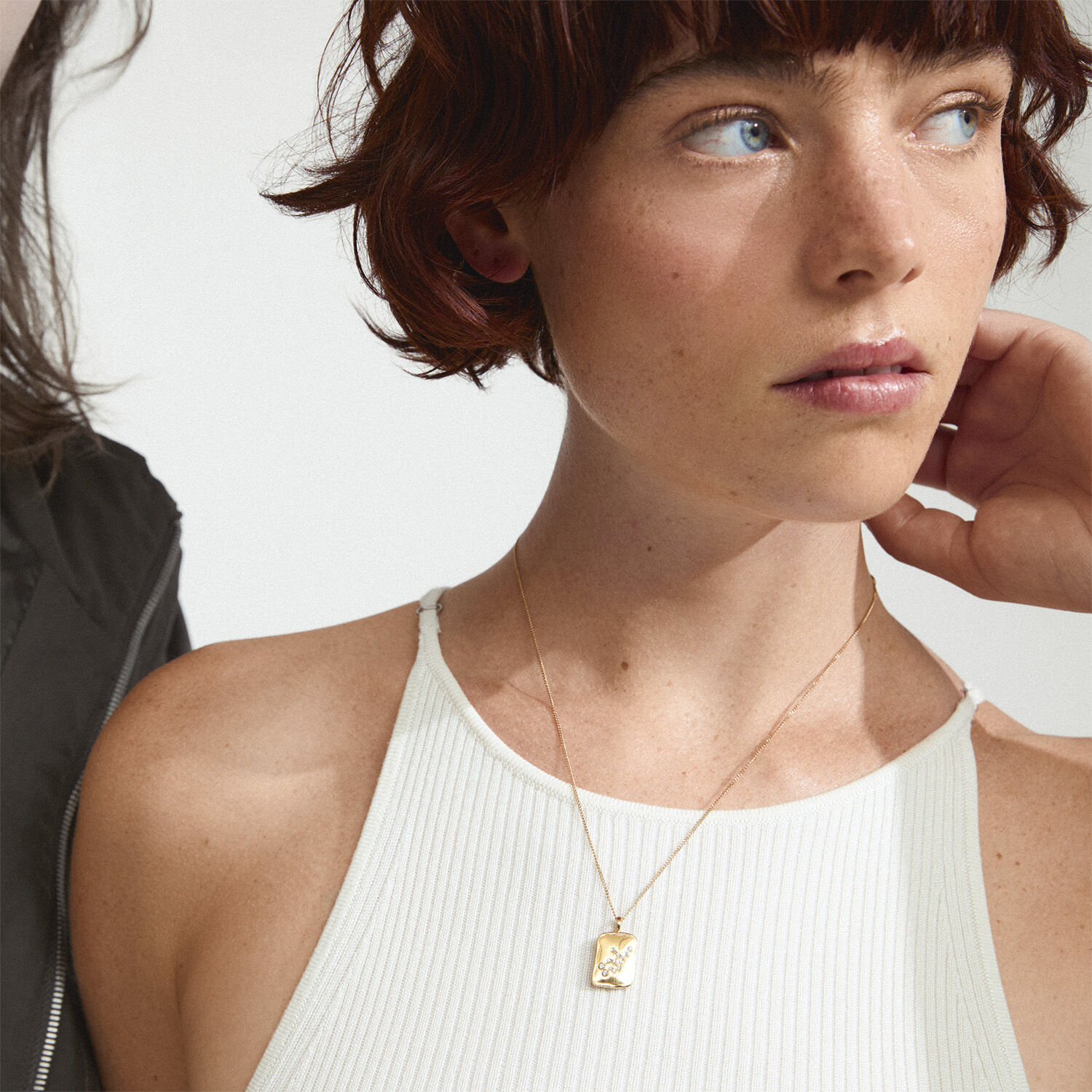 VIRGO recycled Zodiac Sign necklace, gold-plated