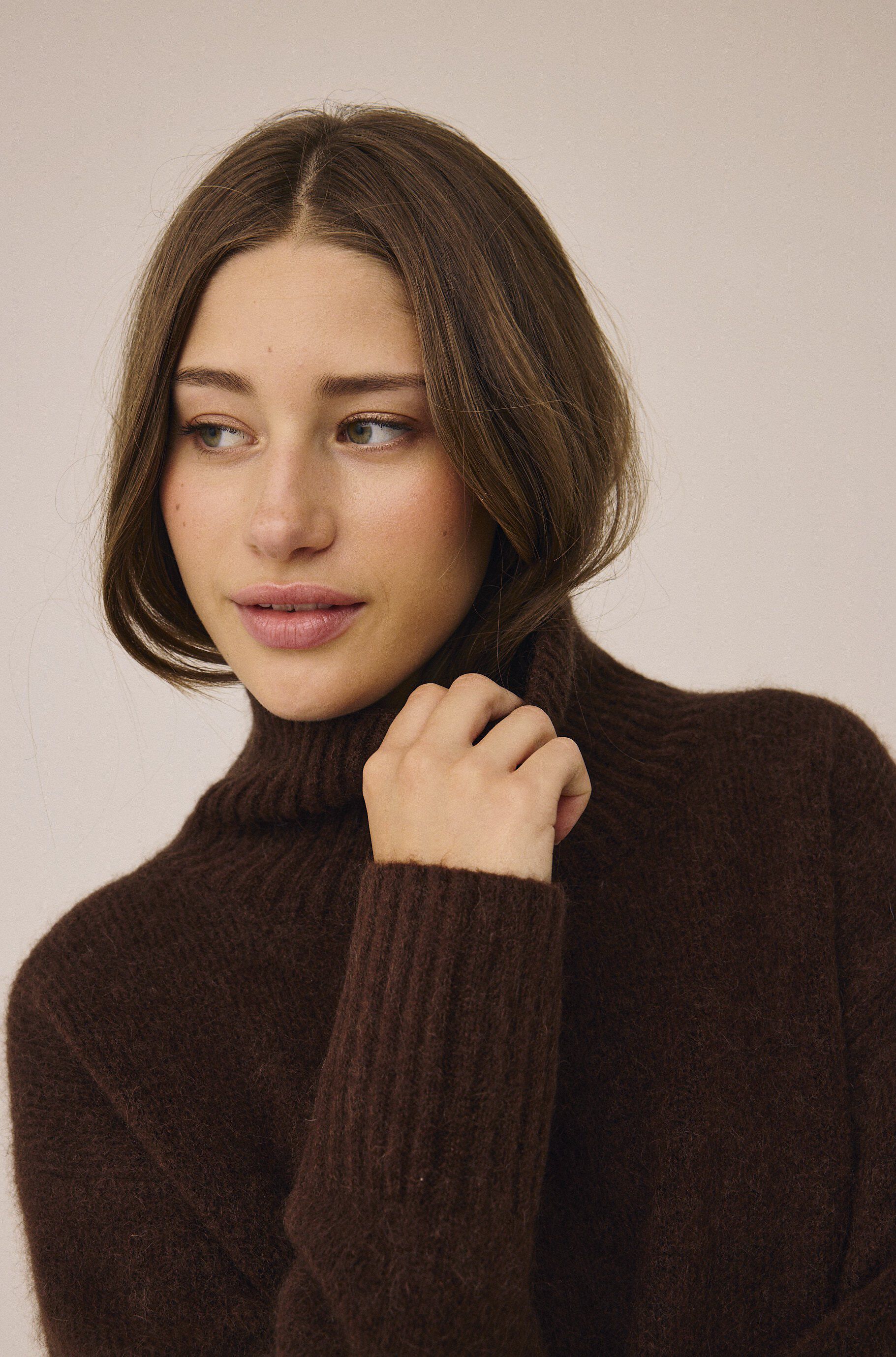 Mai 3 Highneck sweater - Mohairmix - RWS