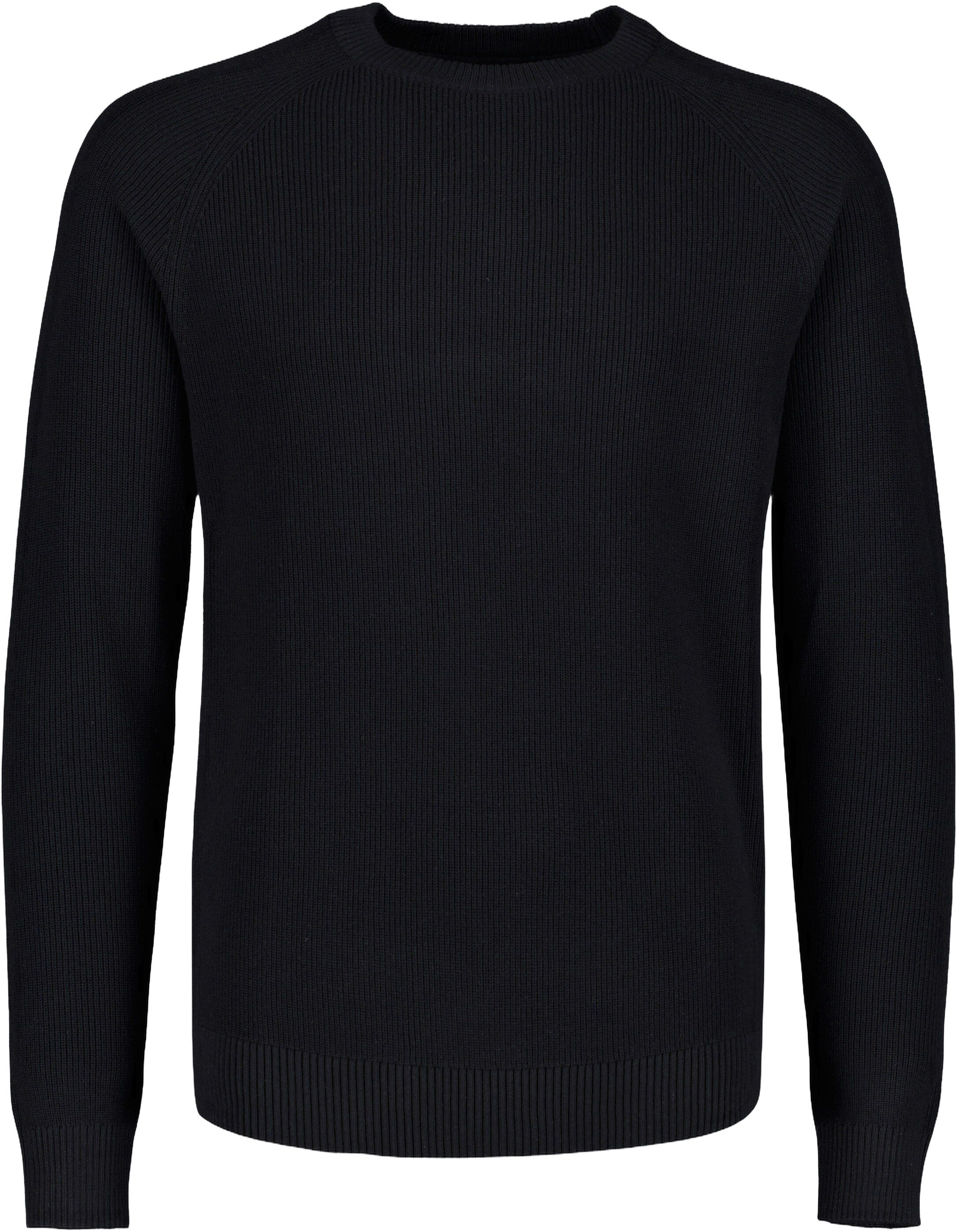 Ribbed L/S o-neck knit