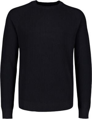 Ribbed L/S o-neck knit