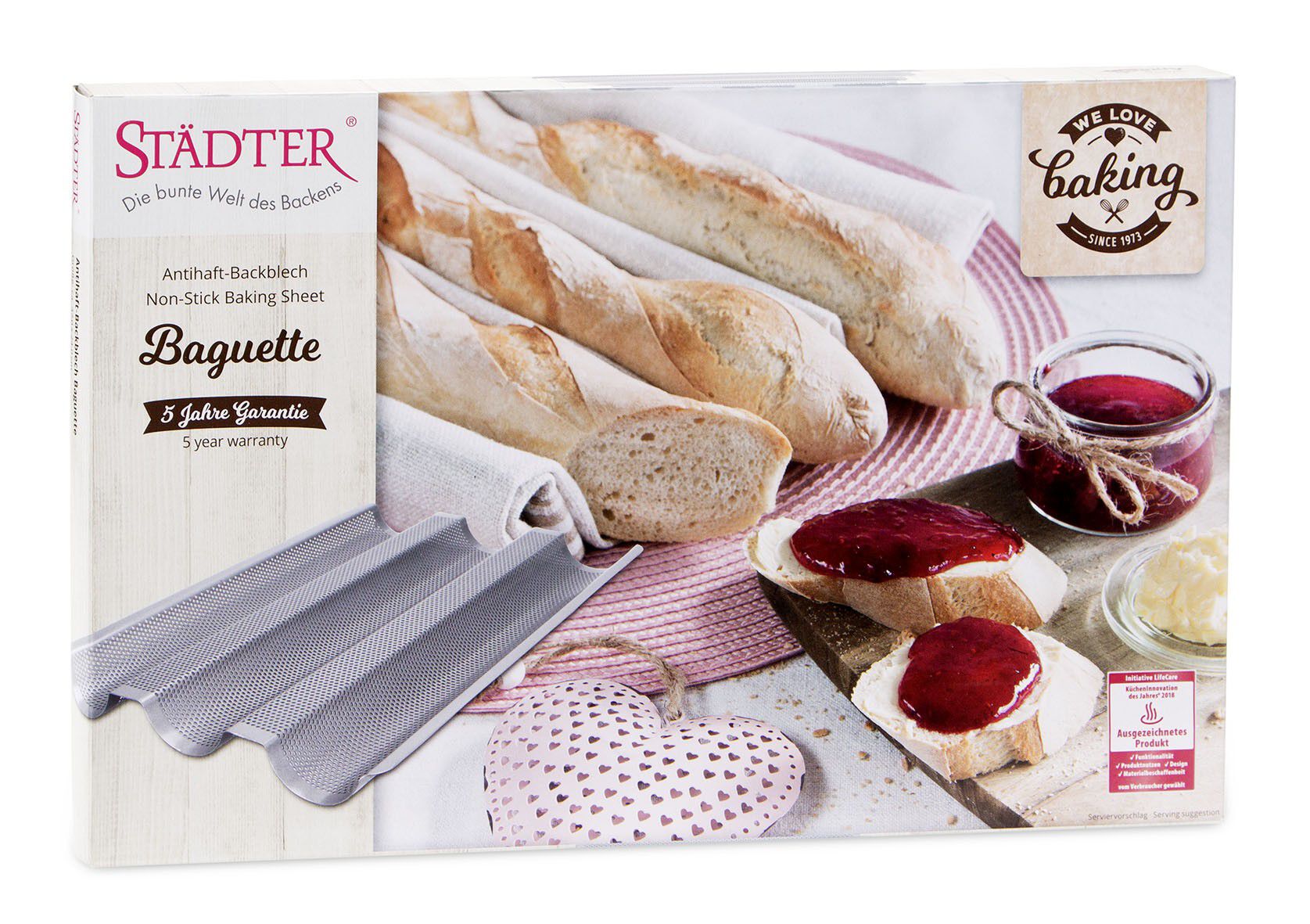 BAGUETTEFORM 37 x 24 cm / H 2,5 cm silver