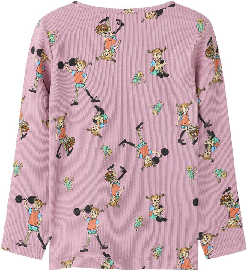 Nmfara Pippi Ls Slim Top Sky