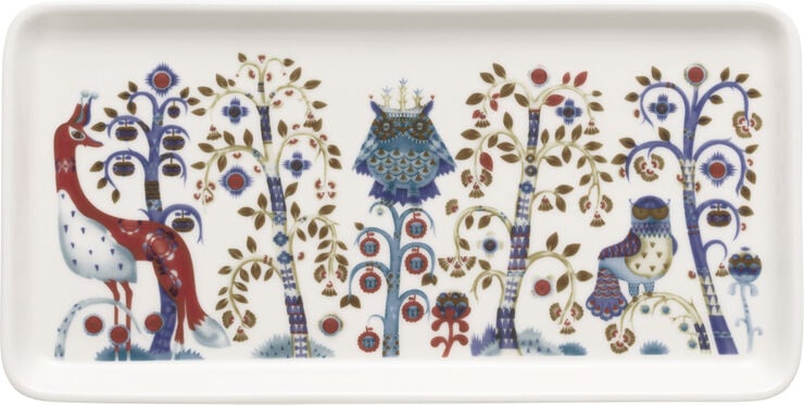 Taika tallerken aflang 12x24cm hvid