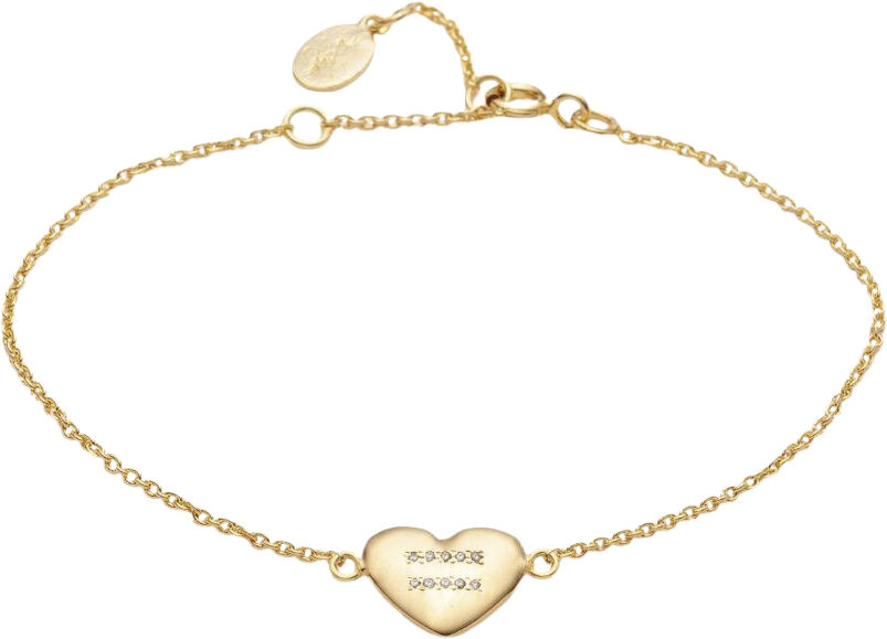 Equality Heart bracelet VERMEIL (925 Sterling silver gold plated 2. 5