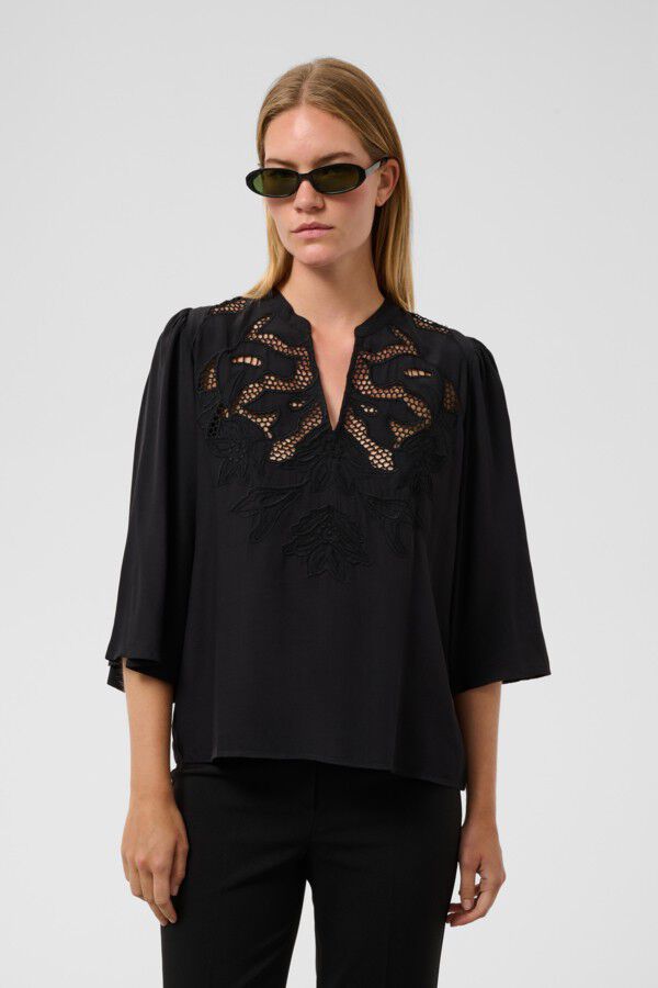 SLLantana Embroidery Blouse SS