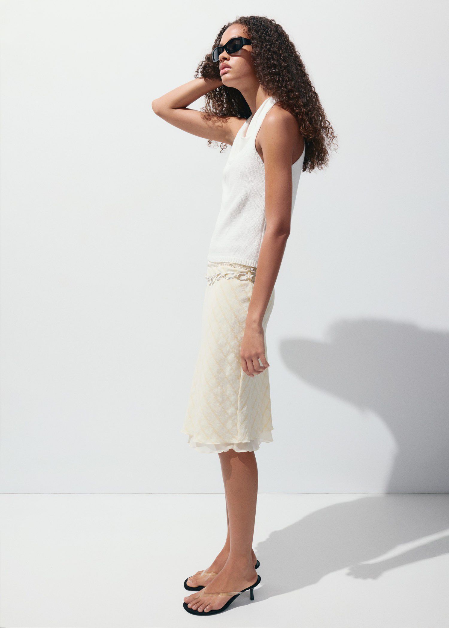 Knit strap top