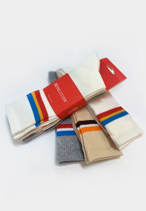 Jaquard Crew Sock