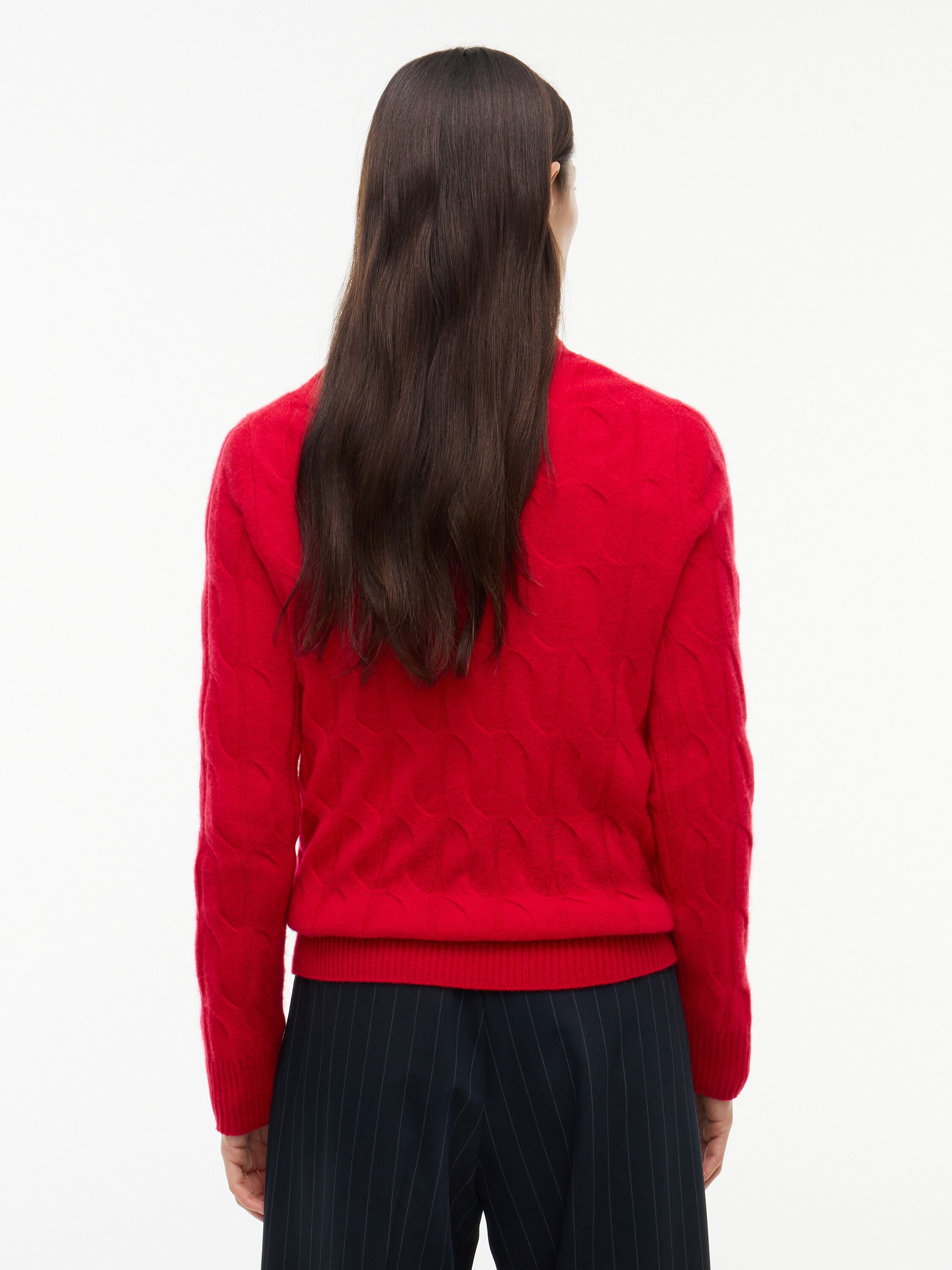 Pure Wool Chain Cable Knit Jumper