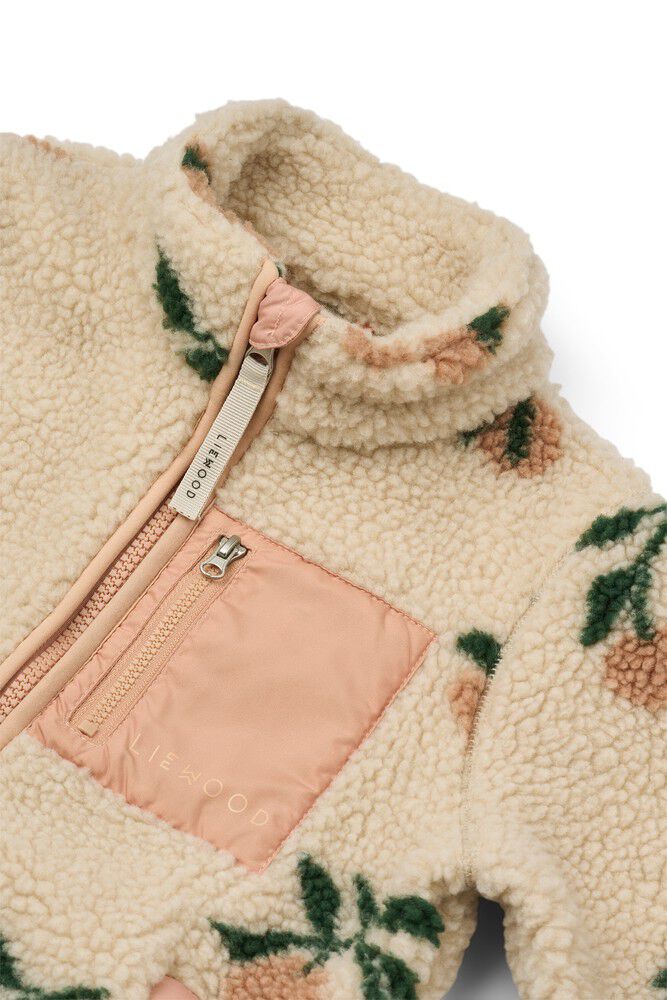Nolan Pile Jacket Peach / Sea shell