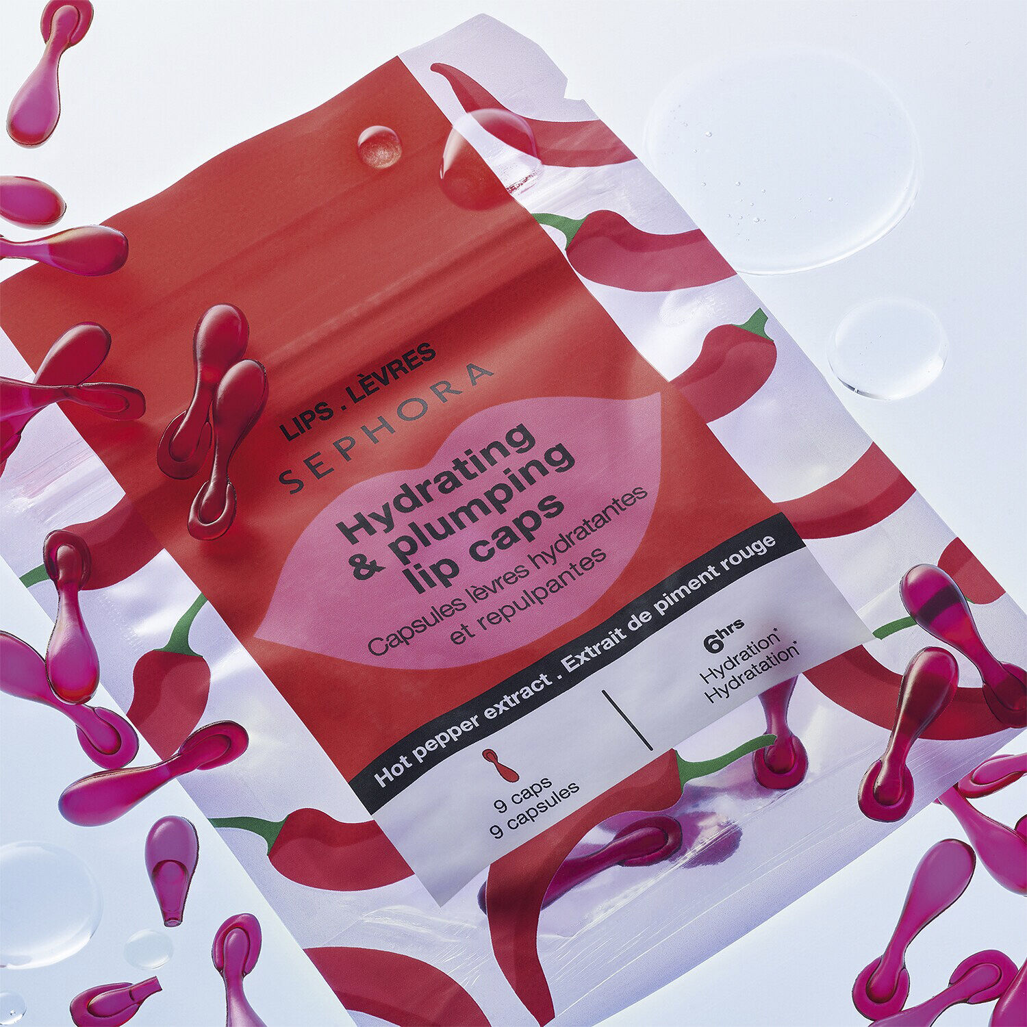 &Aring;terfuktande kapslar med fyllnadseffekt f&ouml;r l&auml;ppar - Minikapslar, voly