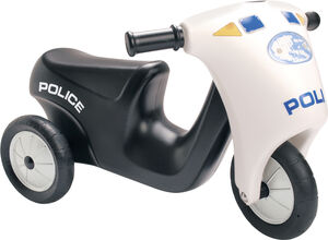 Politi scooter m/gummihjul