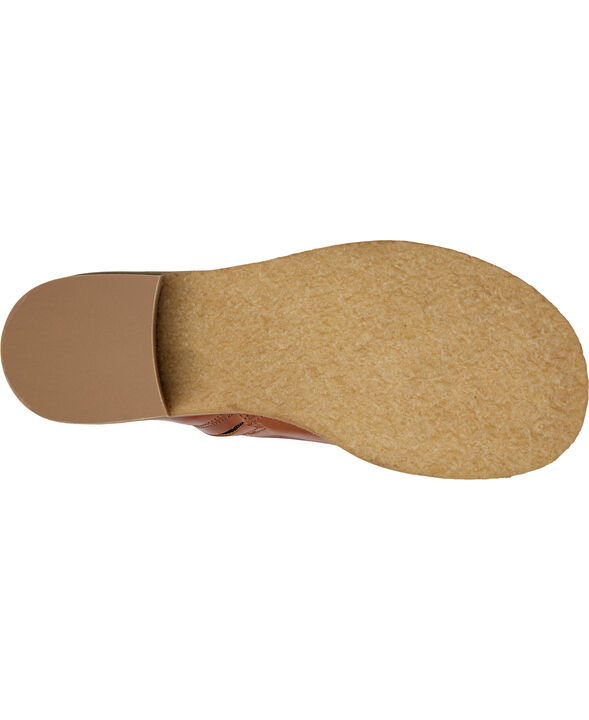 Støvlet på blokhæl med lynlås