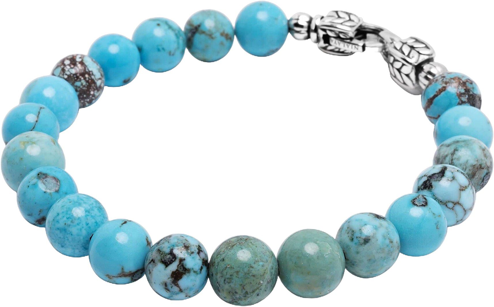 Turquoise Healing Bracelet with Silver Lock
