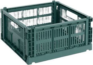 HAY Colour Crate-Medium Square-Dark green