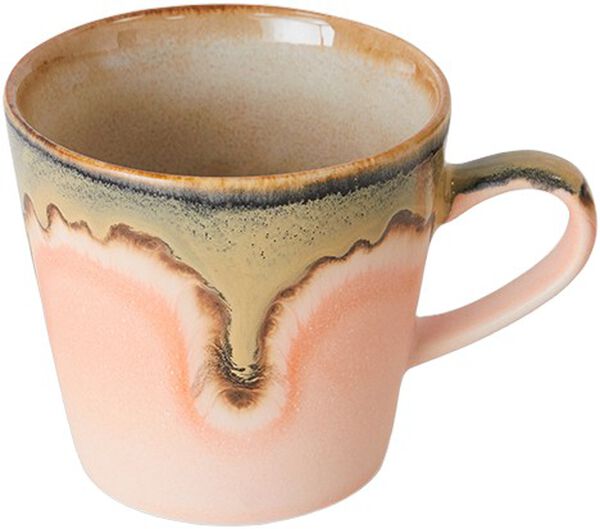 70s ceramics americano mug blossom