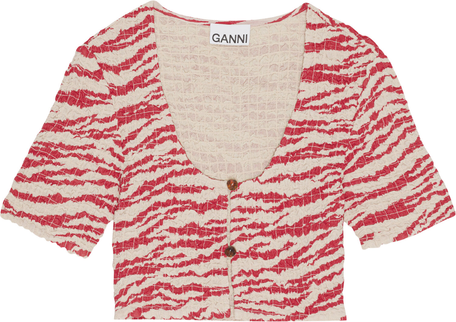 Printed Light Georgette Cropped Smo