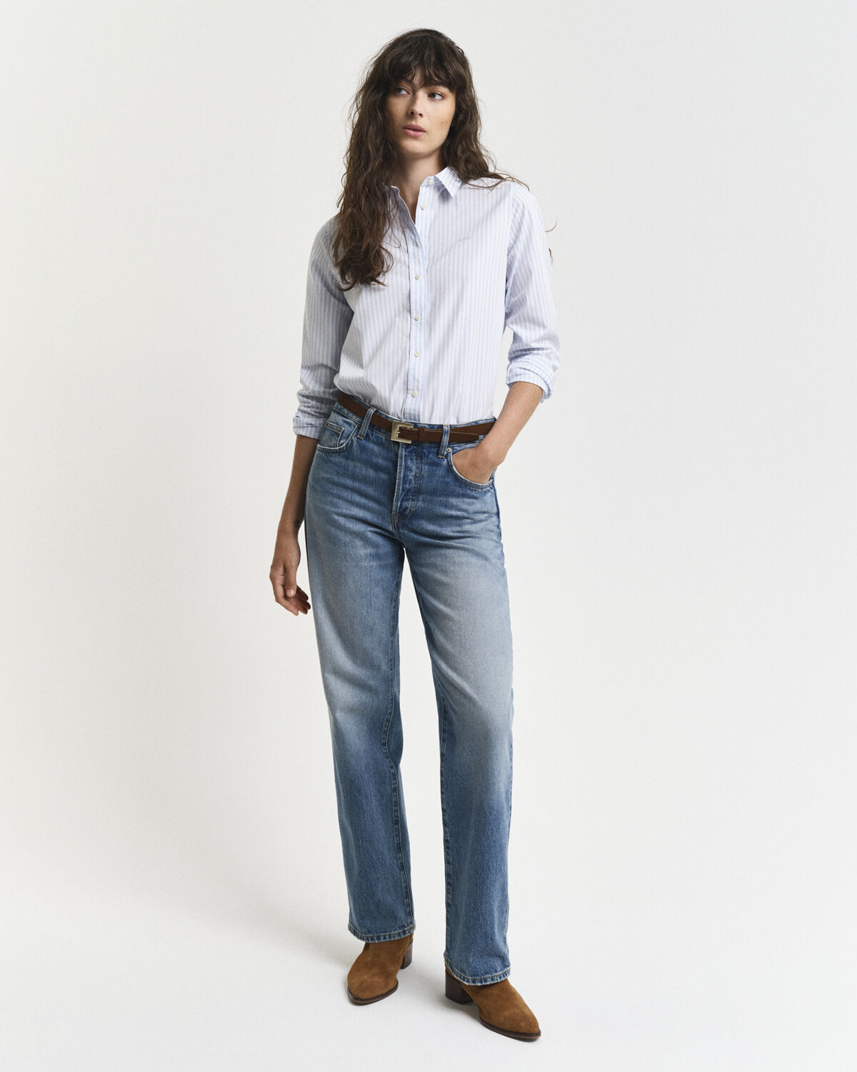 REG CLASSIC POPLIN STRIPED SHIRT