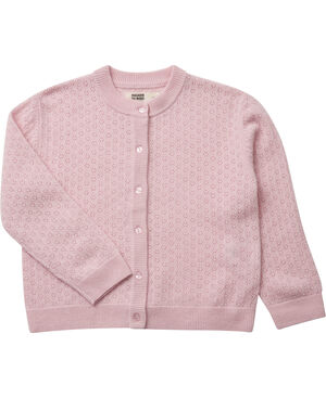 Strikka RWS pointelle wool & cashmere cardigan