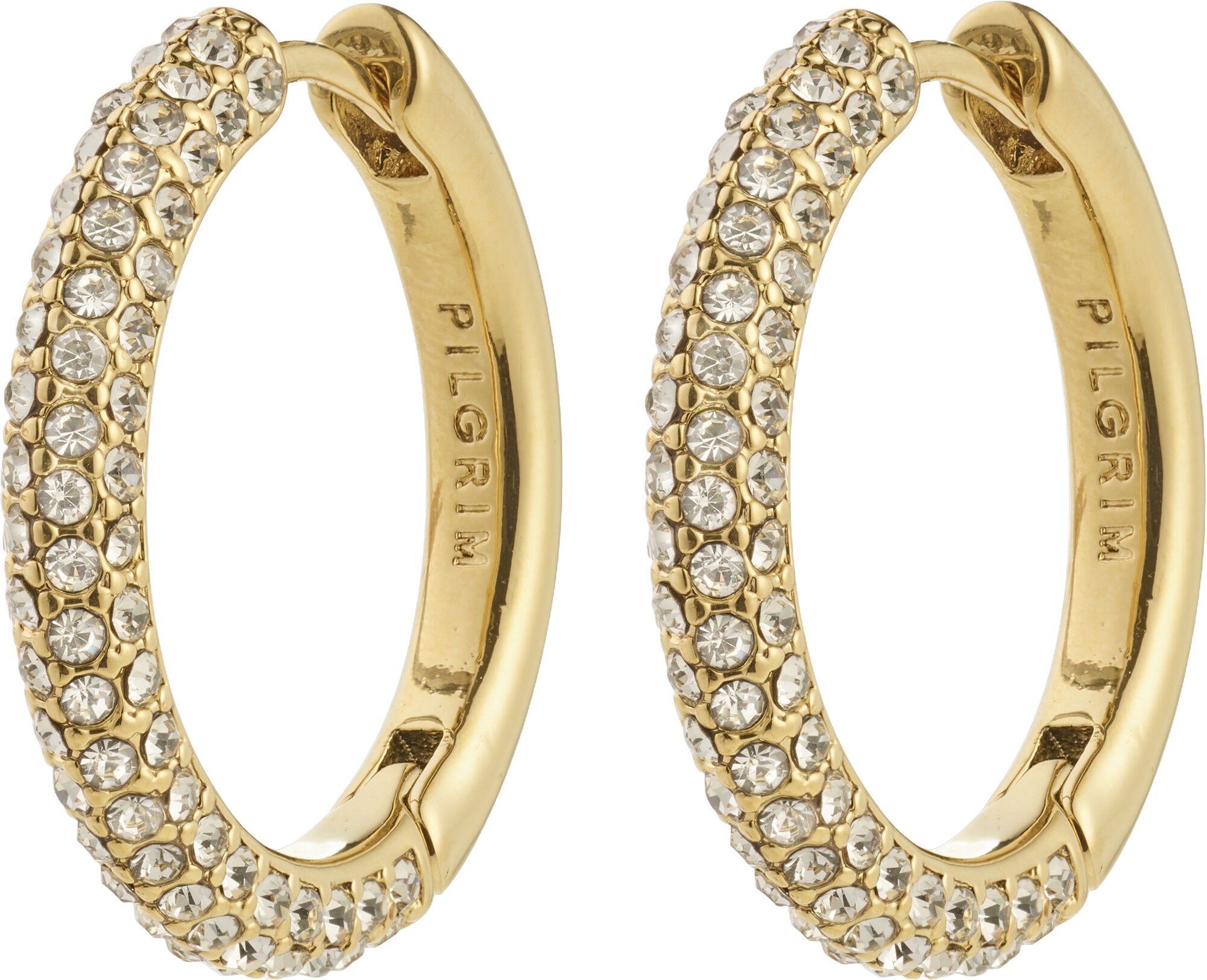 TATUM large hoops gold-plated
