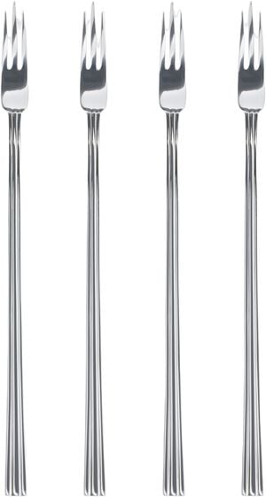 P&aring;l&auml;ggsgaffel Thebe 17,2 cm 4 st Blankt st&aring;l